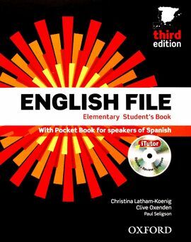ENGLISH FILE 3RD EDITION ELEMENTARY. STUDENT'S BOOK, ITUTOR AND POCKET BOOK PACK